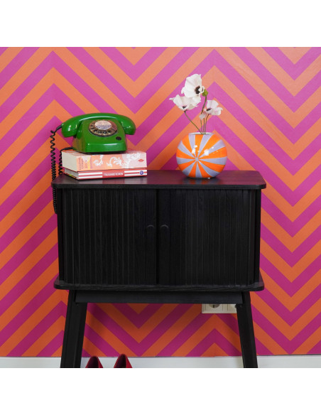 Vase - Vase ? fleurs tourbillonnant - Orange/Lilas - 15x15x15cmHousevitamin 