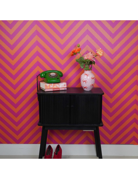 Vase - Vase ? fleurs Rubans - Rose clair/Rouge - 13,5 x 13,5 x 19 cmHousevitamin  Vase - Vase ? fleurs Rubans - Rose clair/Rouge - 13,5 x 13,5 x 19 cmHousevitamin