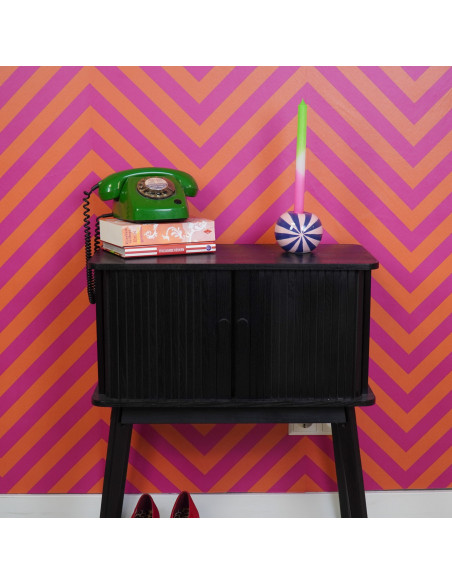 Bougeoir - Vase ? fleurs tourbillonnant - Bleu/Rose - 10x10x10cmHousevitamin 