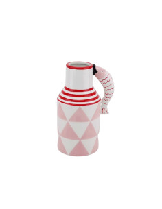 Vase - Pichet Poissons - Rose/Blanc/Rouge - 14x11x21,5cmHousevitamin