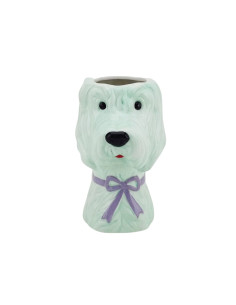 Vase - Vase ? fleurs Chien - Menthe/Lilas - 13x14x21cmHousevitamin