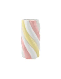Vase - Marshmellow - Jaune/Rose/Blanc - 10,5x10,5x20cmHousevitamin