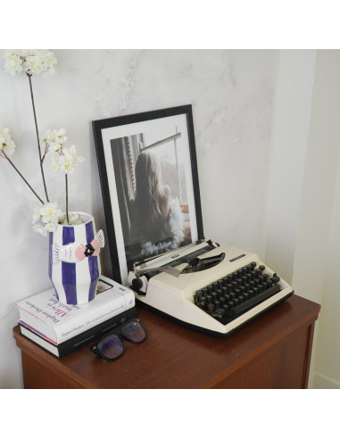 Vase - Vase ? fleurs Poissons - Bleu/Blanc/Rose - 14x11,5x18,5cmHousevitamin 