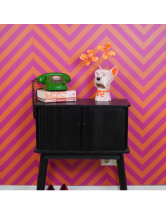 Vase - Vase ? fleurs Chien - Rose/Orange - 14,5x13x23,5cmHousevitamin  2