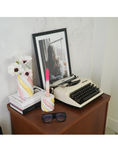 Vase - Marshmellow - Jaune/Rose/Blanc - 10x10x15cmHousevitamin 