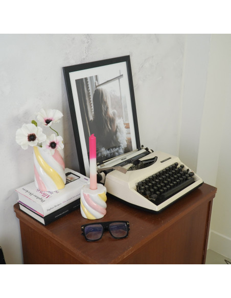 Vase - Marshmellow - Jaune/Rose/Blanc - 10x10x15cmHousevitamin 