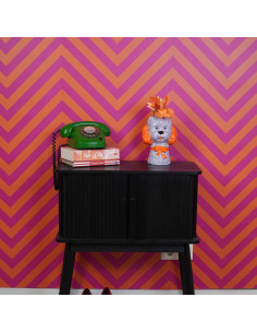 Vase - Vase ? fleurs Chien - Lilas/Orange - 15,5x12,5x21cmHousevitamin  2