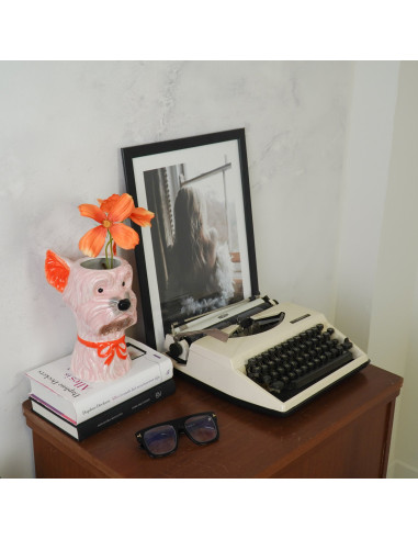 Vase - Vase ? fleurs Chien - Rose/Orange - 14,5x13x23,5cmHousevitamin 