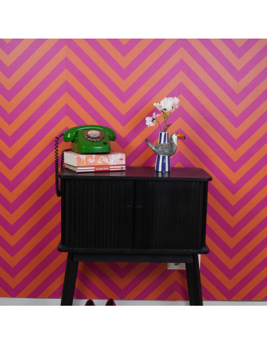 Vase - Toucan - Violet/Gris/Orange - 16,5x7,5x16cmHousevitamin 