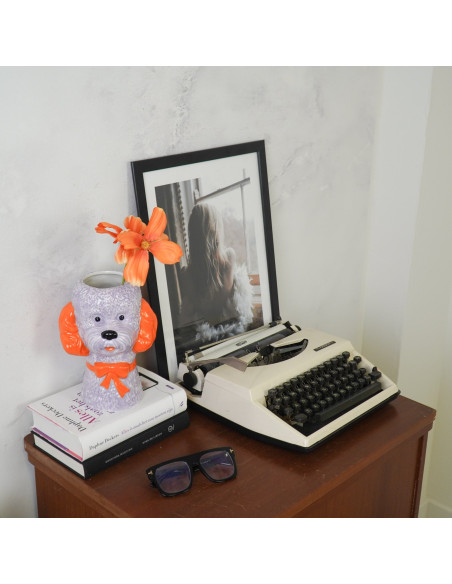 Vase - Vase ? fleurs Chien - Lilas/Orange - 15,5x12,5x21cmHousevitamin 