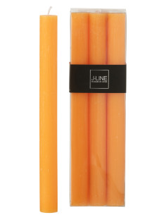 Coffret de 6 bougies de table orange 9HJ-Line