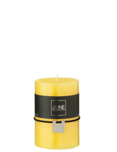 Bougie Cylindrique Jaune Moyenne 39HJ-Line