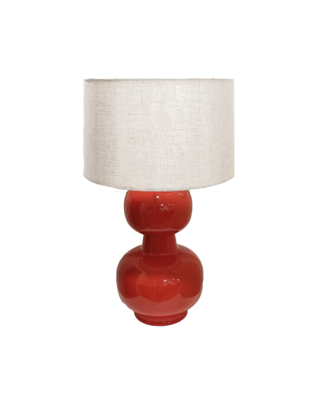 Lampe Laki rouge H65cm opjet