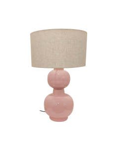 Lampe Laki rose H65cm opjet