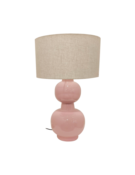 Lampe Laki rose H65cm opjet