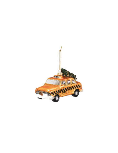 Suspension de Noel taxi Cab - Verre - JauneHousevitamin 