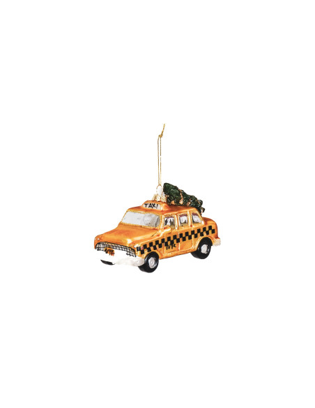Suspension de Noel taxi Cab - Verre - JauneHousevitamin 