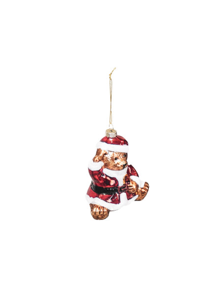 Suspension de Noël - Ours Père Noël - VerreHousevitamin 