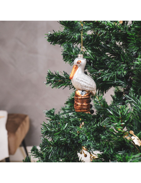 Suspension de Noël - Pelican - Verre - Blanc Housevitamin 