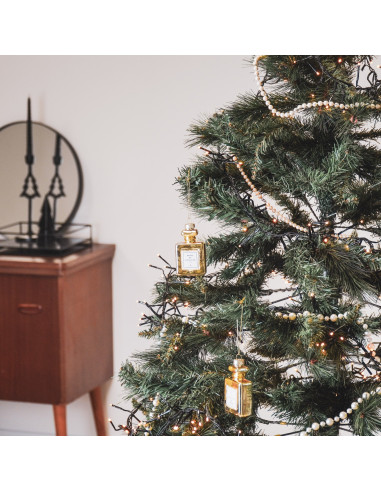 Ornement de Noël à suspendre - Flacon de parfum - VerreHousevitamin 