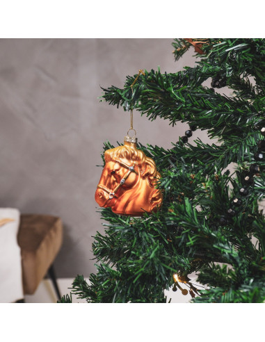 Suspension de Noël - Cheval - Verre - MarronHousevitamin 