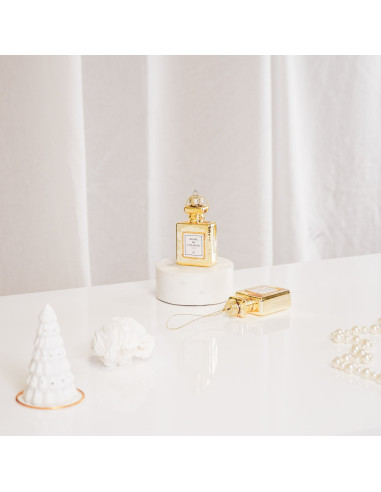 Ornement de Noël à suspendre - Flacon de parfum - VerreHousevitamin 