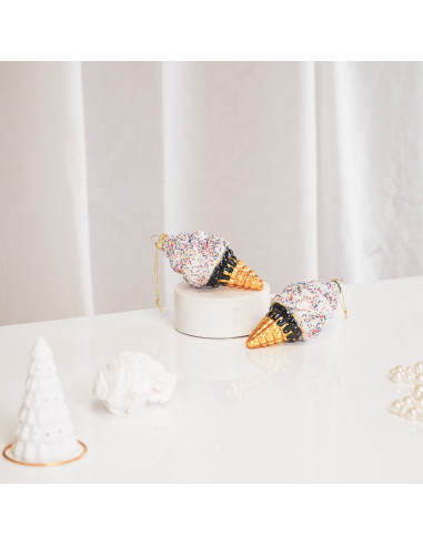 Suspension de Noël - Glace - Verre Housevitamin 