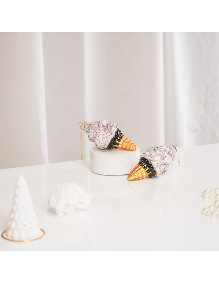 Suspension de Noël - Glace - Verre Housevitamin 