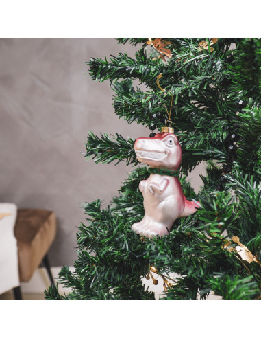 Suspension de Noël - Dino - Verre - Rose Housevitamin 