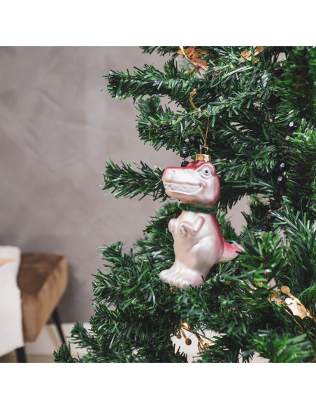 Suspension de Noël - Dino - Verre - Rose Housevitamin 