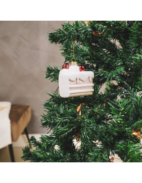 Décoration de Noël - Tarte - Verre - Rose/BlancHousevitamin 