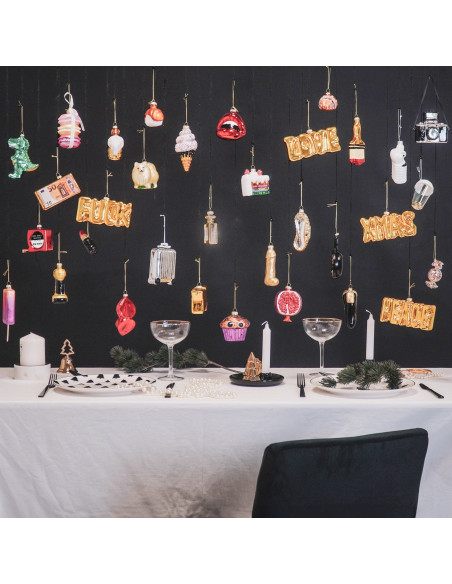 Suspension de Noël - Glace - Verre Housevitamin 