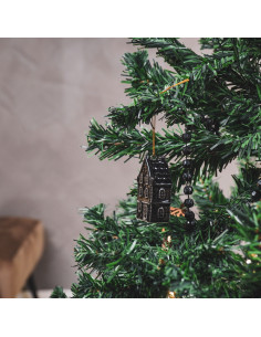 Suspension de Noël - Maison - Céramique - NoirHousevitamin  2