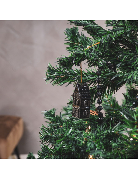 Suspension de Noël - Maison - Céramique - NoirHousevitamin 