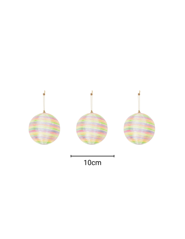 Suspension de Noël, boules de Noël, mousse, couleurs fluoHousevitamin 