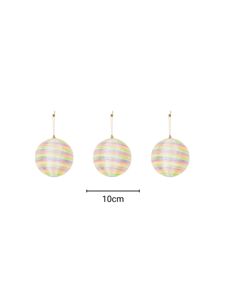 Suspension de Noël, boules de Noël, mousse, couleurs fluoHousevitamin 