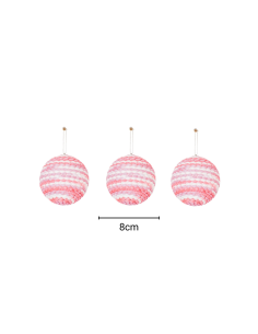 Suspensions de Noël, boules de Noël, mousse, rose fluoHousevitamin  2