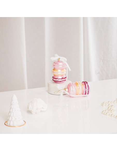 Suspension de Noël - Macaron - VerreHousevitamin 