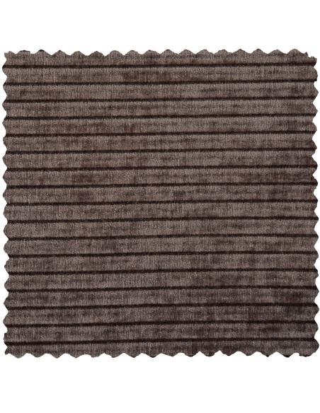 Méridienne Rodéo Gauche tissu côtelé marron