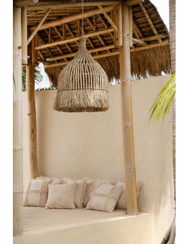 De Guagua Hanglamp - Naturel - M se traduit en français par : Suspension De Guagua - Naturel - M