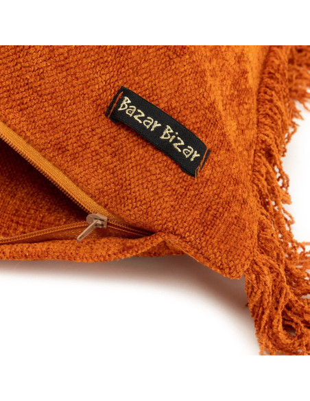 Housse de coussin Oh My Gee - Velours rouille - 35x100