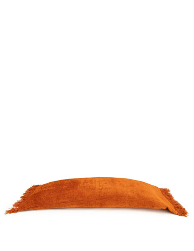 Housse de coussin Oh My Gee - Velours rouille - 35x100