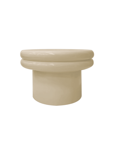 Table basse Boogie beige D54,5 H36 opjet paris