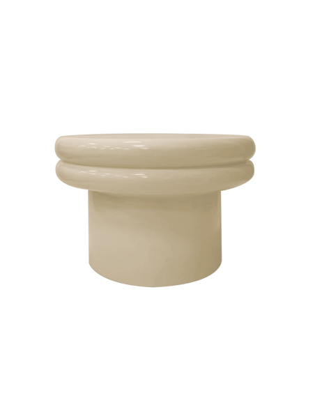 Table basse Boogie beige D54,5 H36 opjet paris