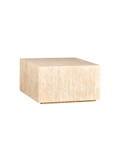 Table basse Maxime carré effet travertin opjet paris