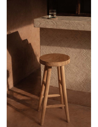 Le tabouret de bar Kedut - Naturel