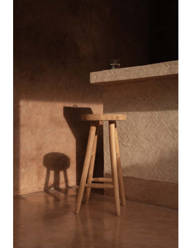 Le tabouret de bar Kedut - Naturel