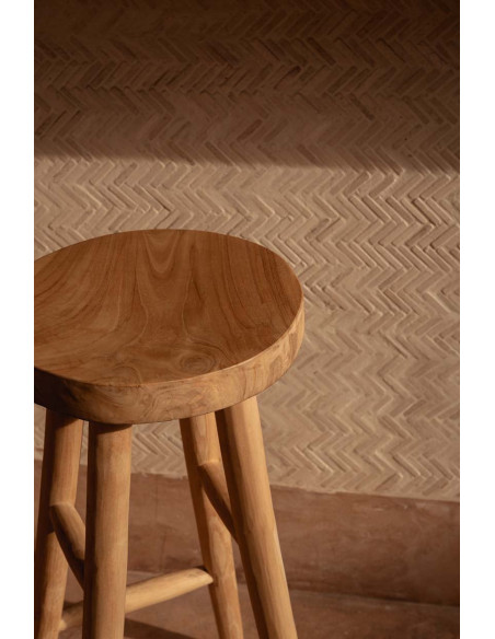 Le tabouret de bar Kedut - Naturel