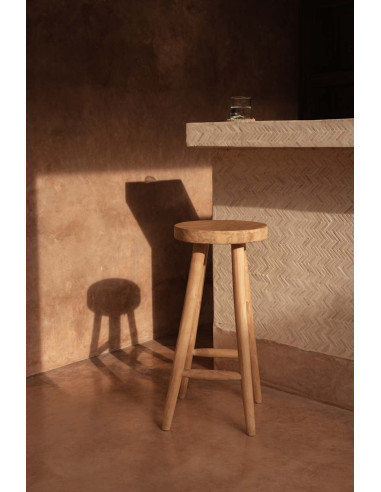 Le tabouret de bar Kedut - Naturel