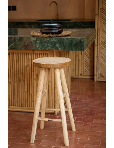 Le tabouret de bar Kedut - Naturel